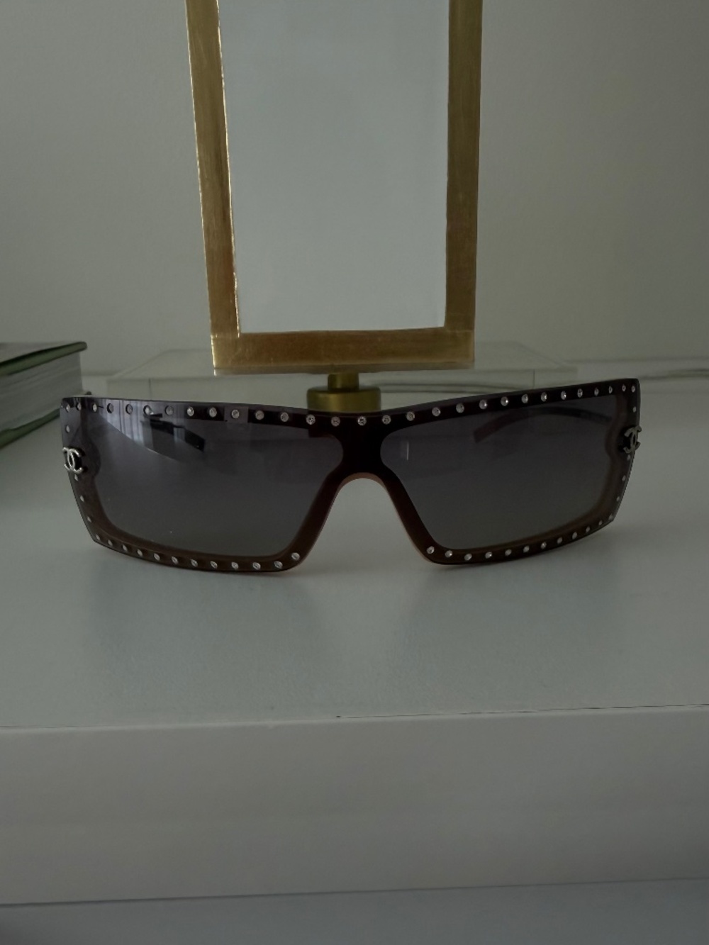 Chanel Studded Oversized Sunglasses